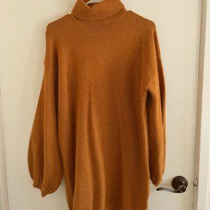 Forever 21 Maple Brown Sweater Dress Long